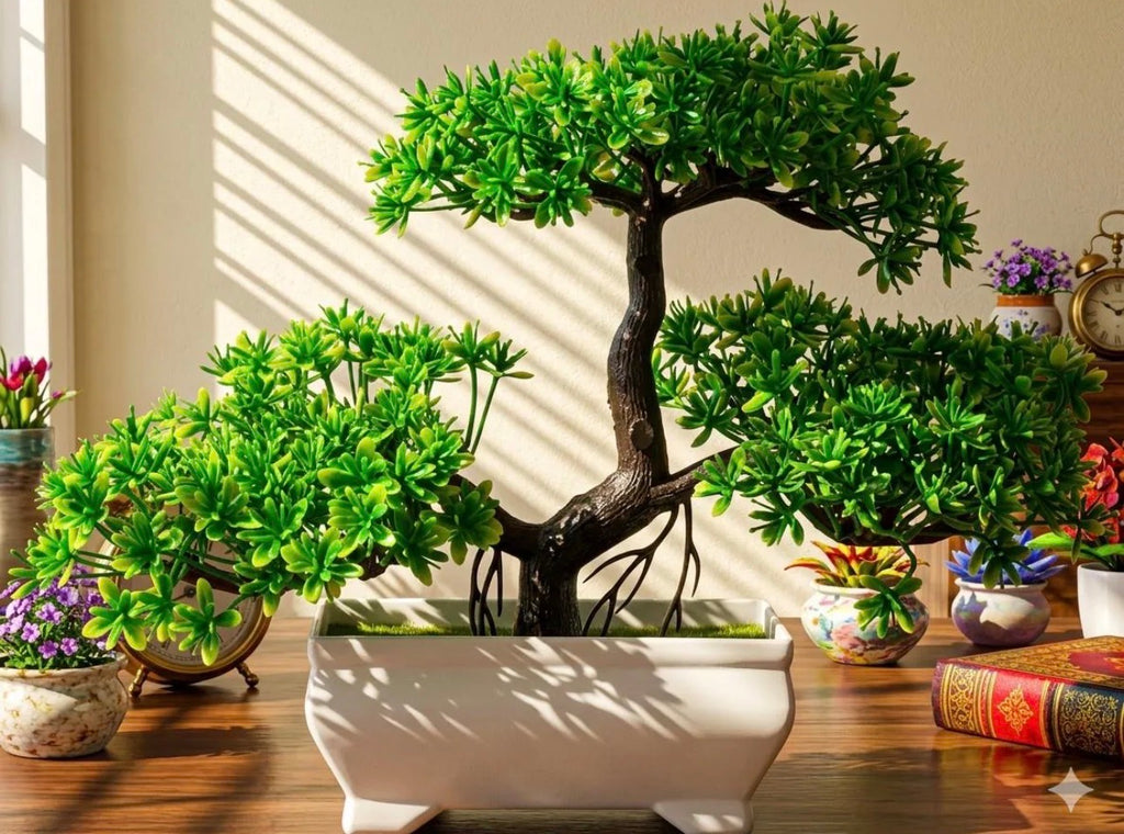Artificial Bonsai Tree with Decorative Pot