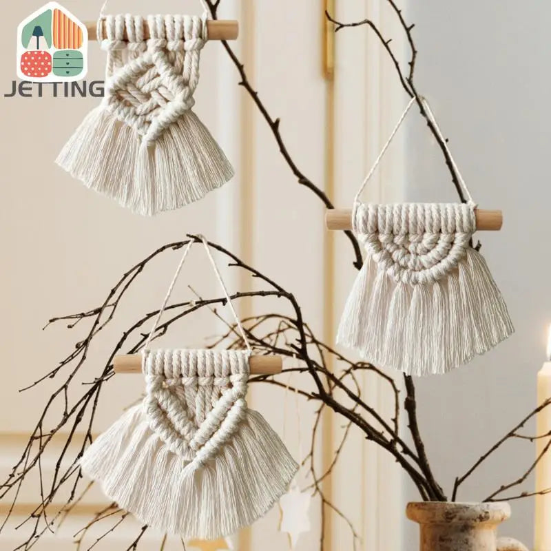 Bohemia Handwoven Macrame Tapestry with Tassels