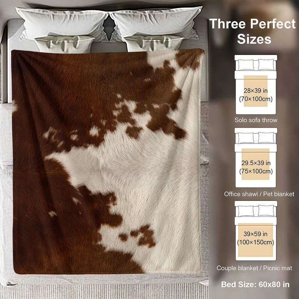 Cow Print Blanket