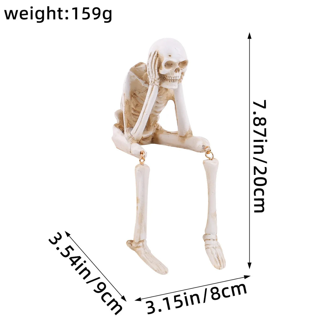 See Speak Hear No Evil Skeleton Figurines Resin