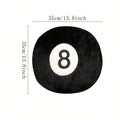1pc Decorative 8 Ball Pillow Soft Plush