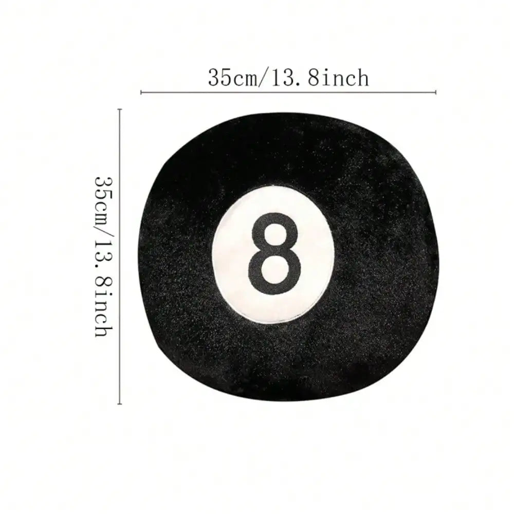 1pc Decorative 8 Ball Pillow Soft Plush