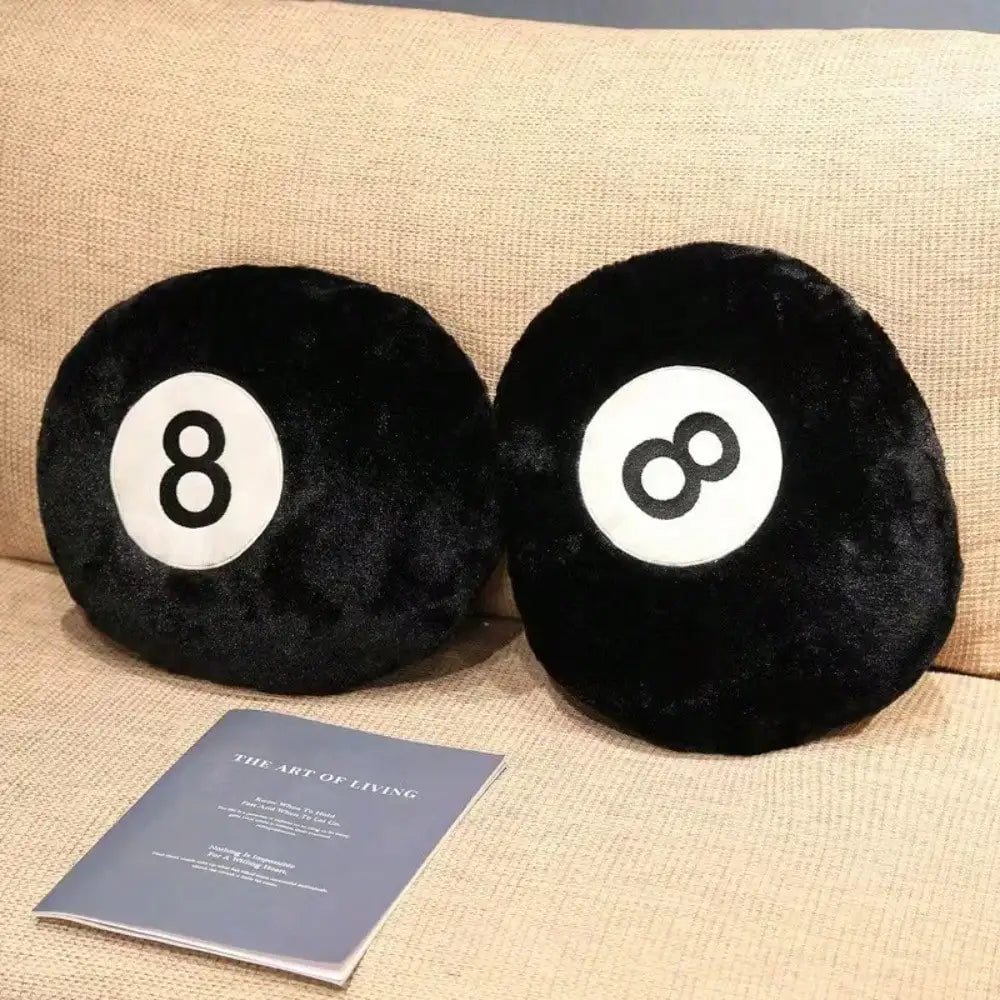 1pc Decorative 8 Ball Pillow Soft Plush