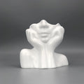 Human Face Makeup Brush Holder