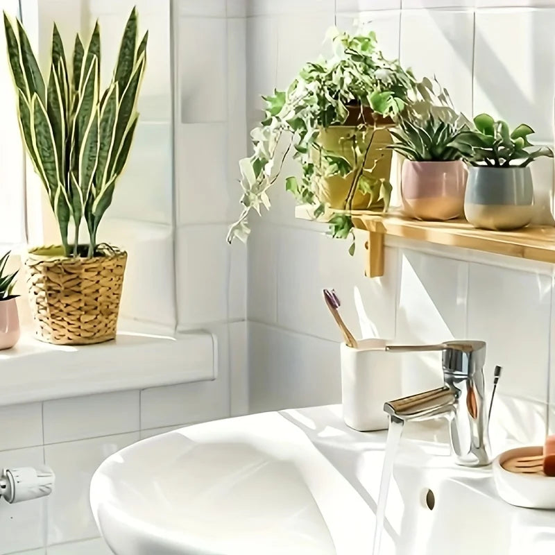 2-Piece Artificial Snake Plant Set