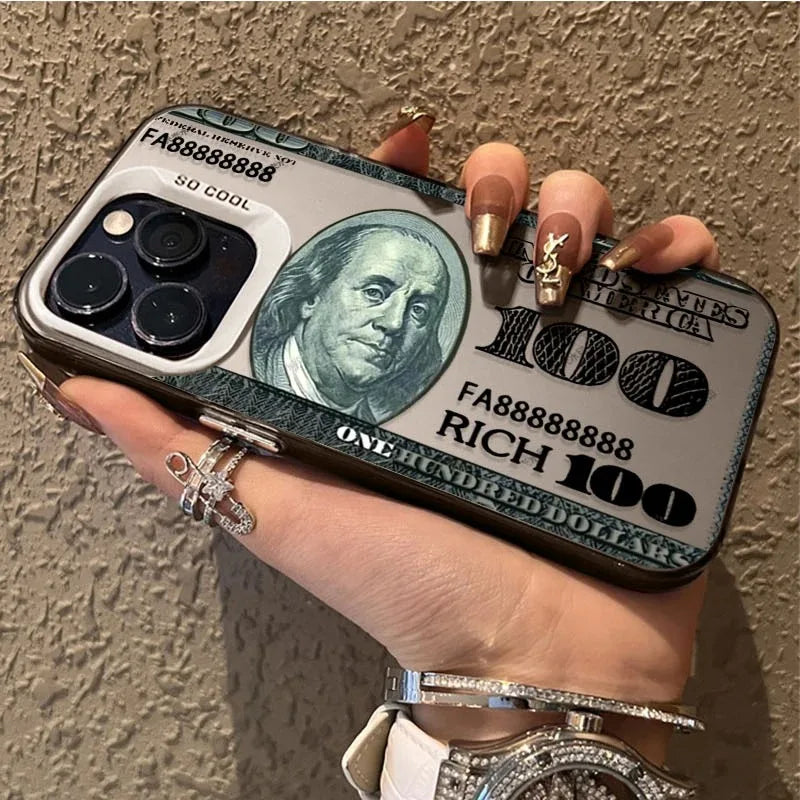 $100 bill iPhone Case for iPhone 15 16 14 Plus 16E 13 12 Pro Max