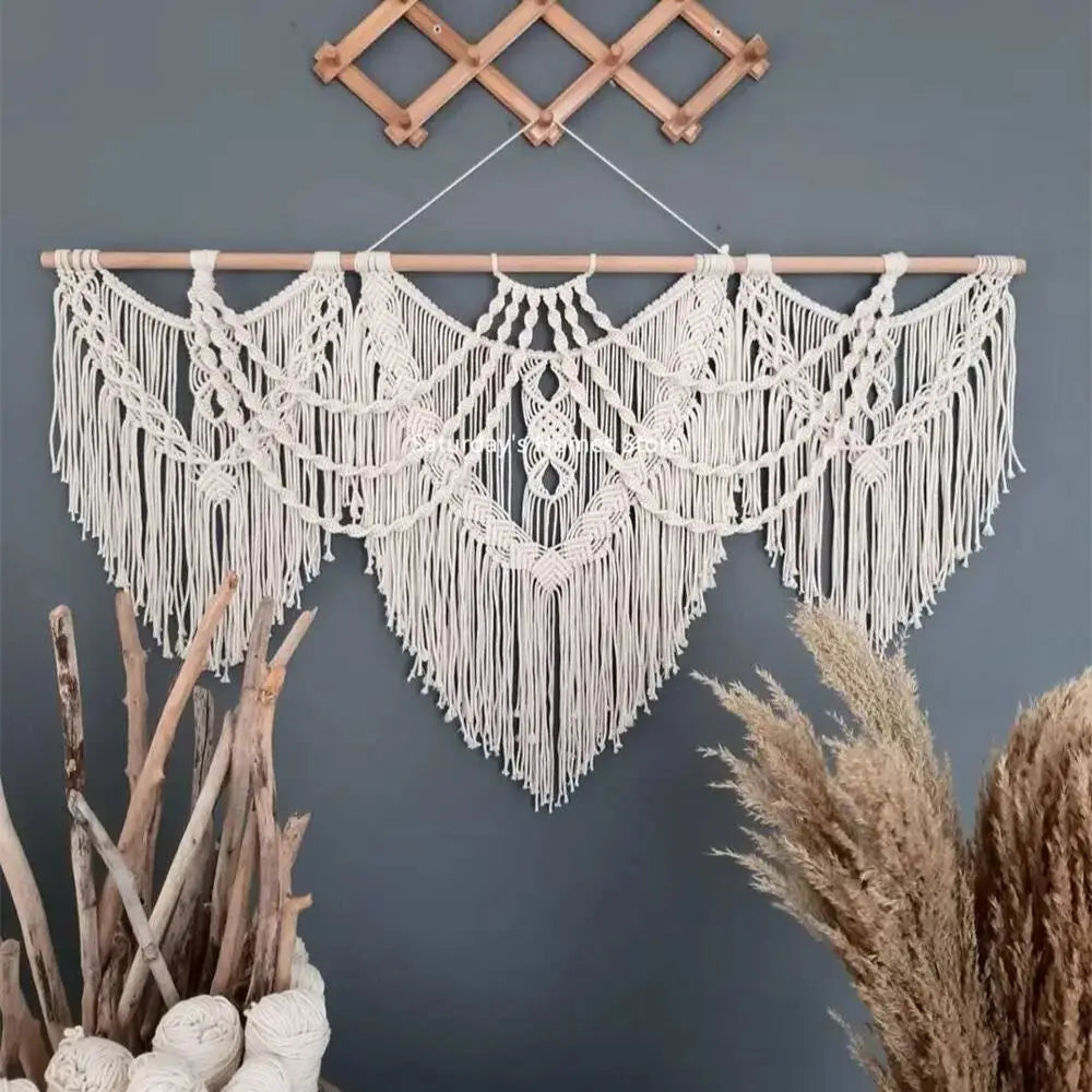 Large Macrame Bohemian Handwoven Tapestry