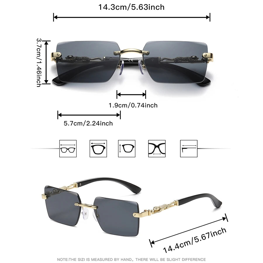 Frameless Fashion Sunglasses