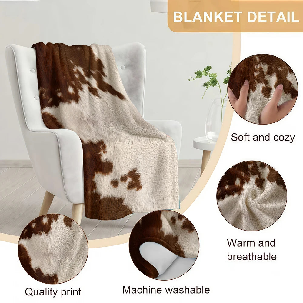 Cow Print Blanket