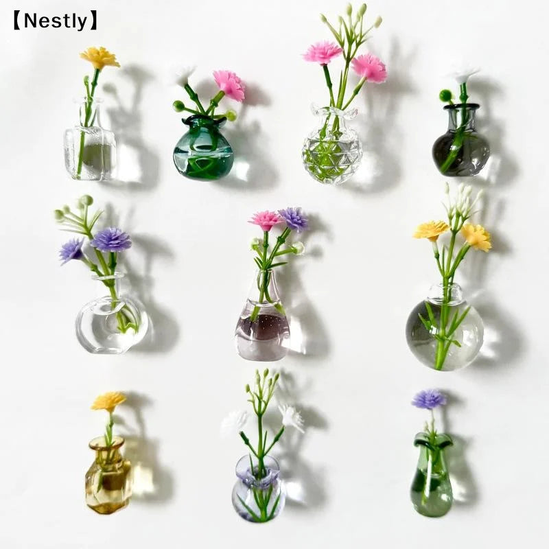 Mini Vase Magnets For Fridge