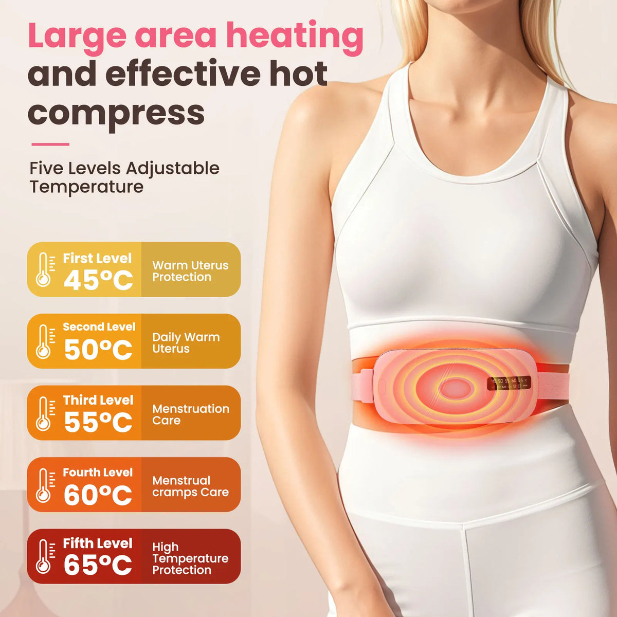 Portable Cordless Heating Pad & Massage Belt