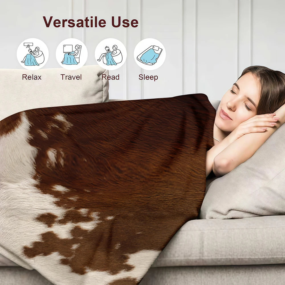 Cow Print Blanket