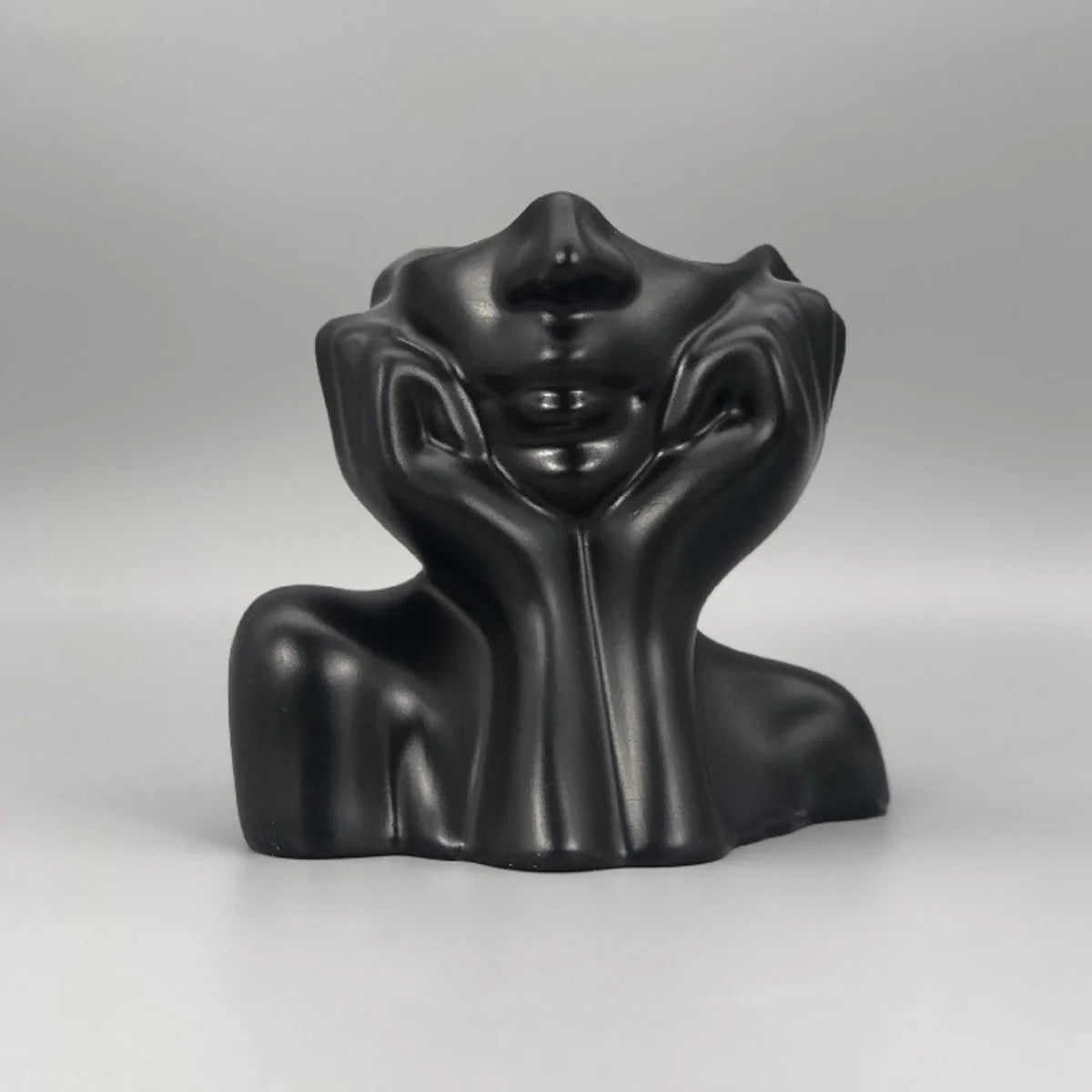Human Face Makeup Brush Holder
