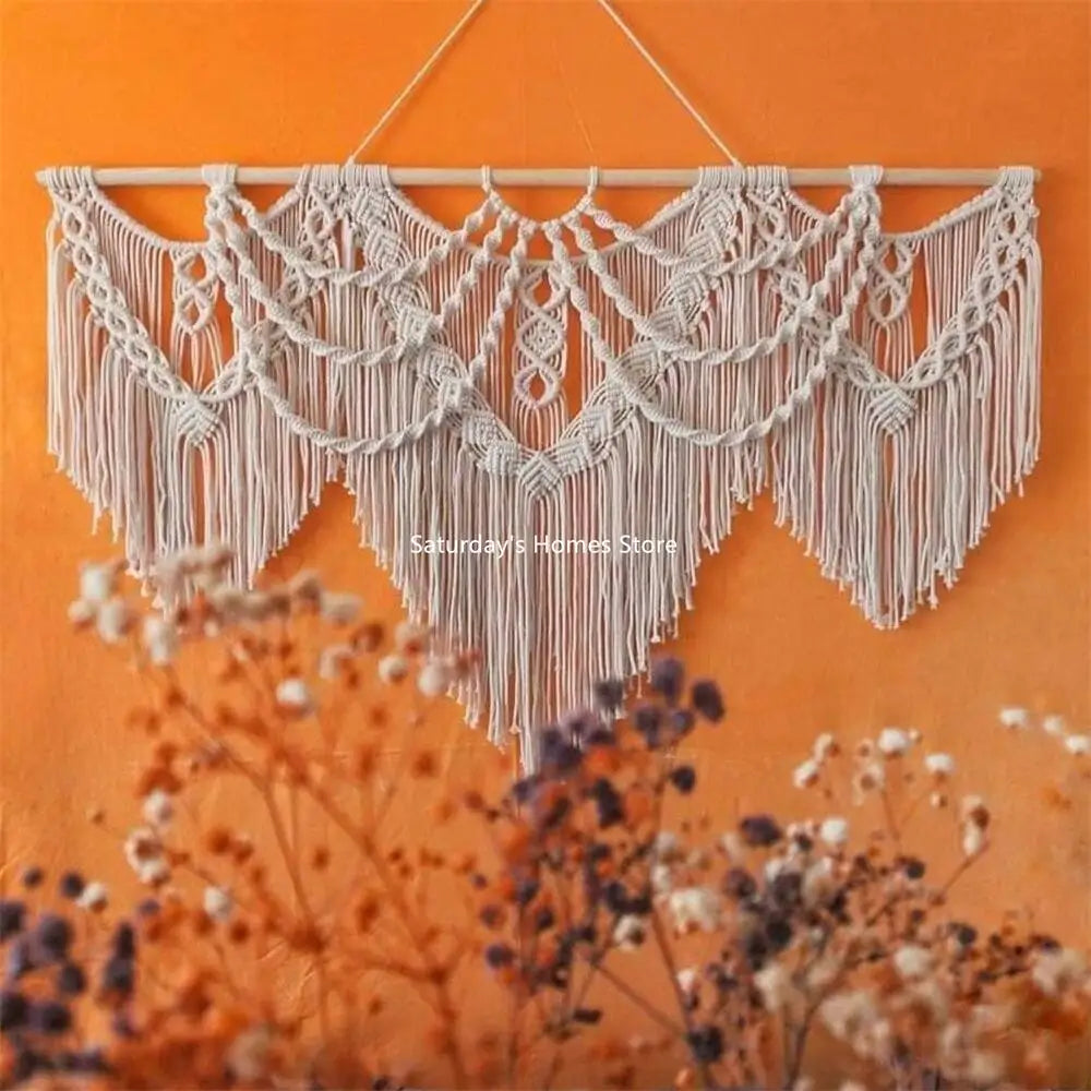 Large Macrame Bohemian Handwoven Tapestry