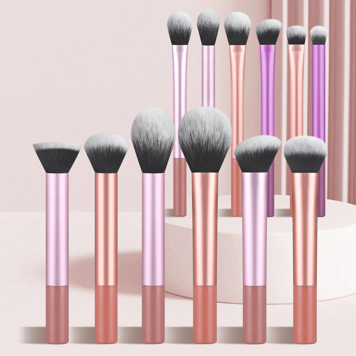 12-Piece Professional Makeup Brush Set