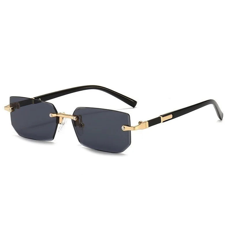 Retro Rimless Designer Sunglasses