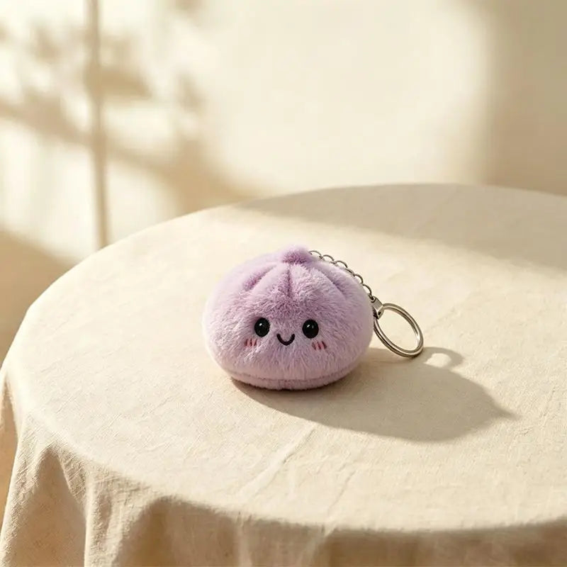 Squishy dumpling plush keychain