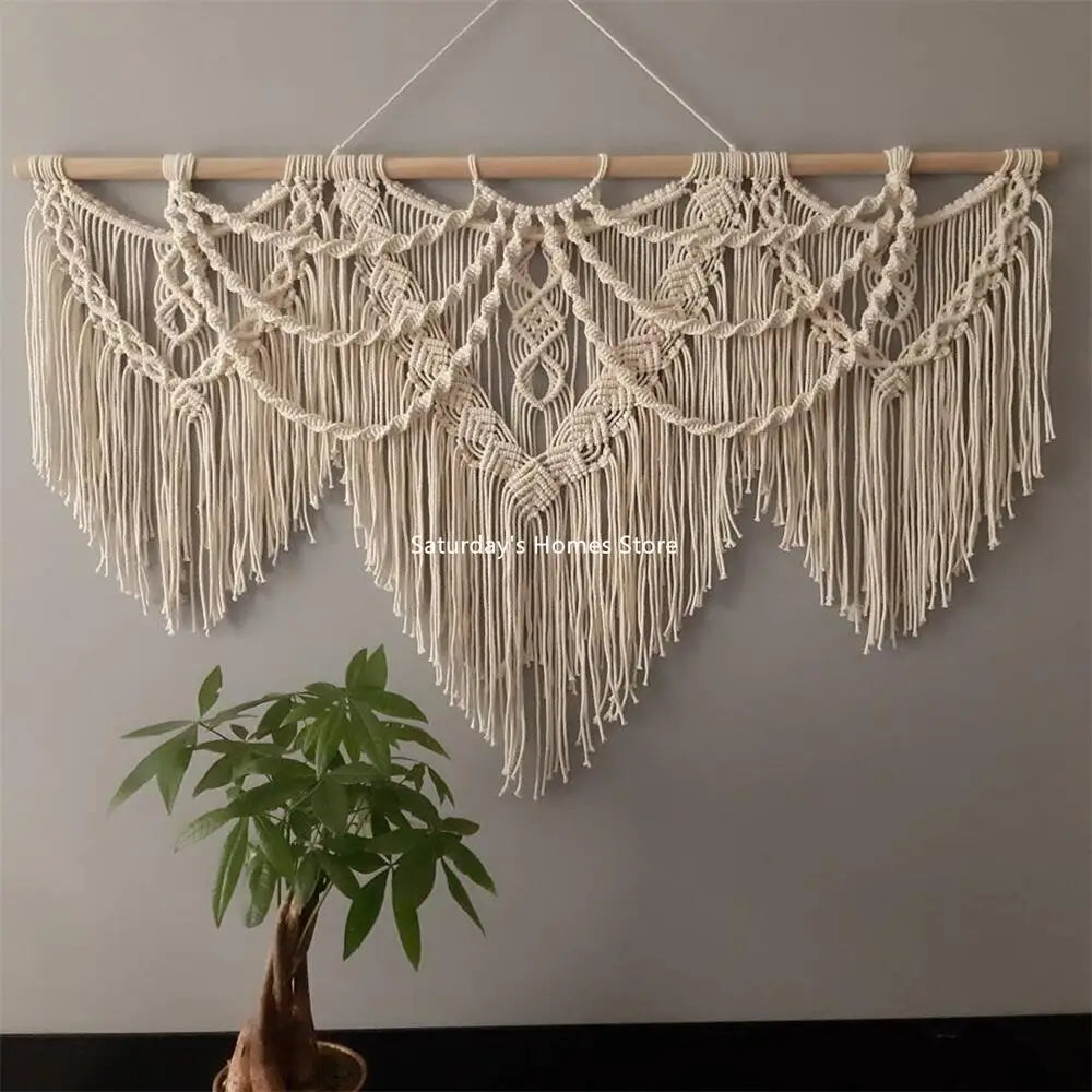 Large Macrame Bohemian Handwoven Tapestry