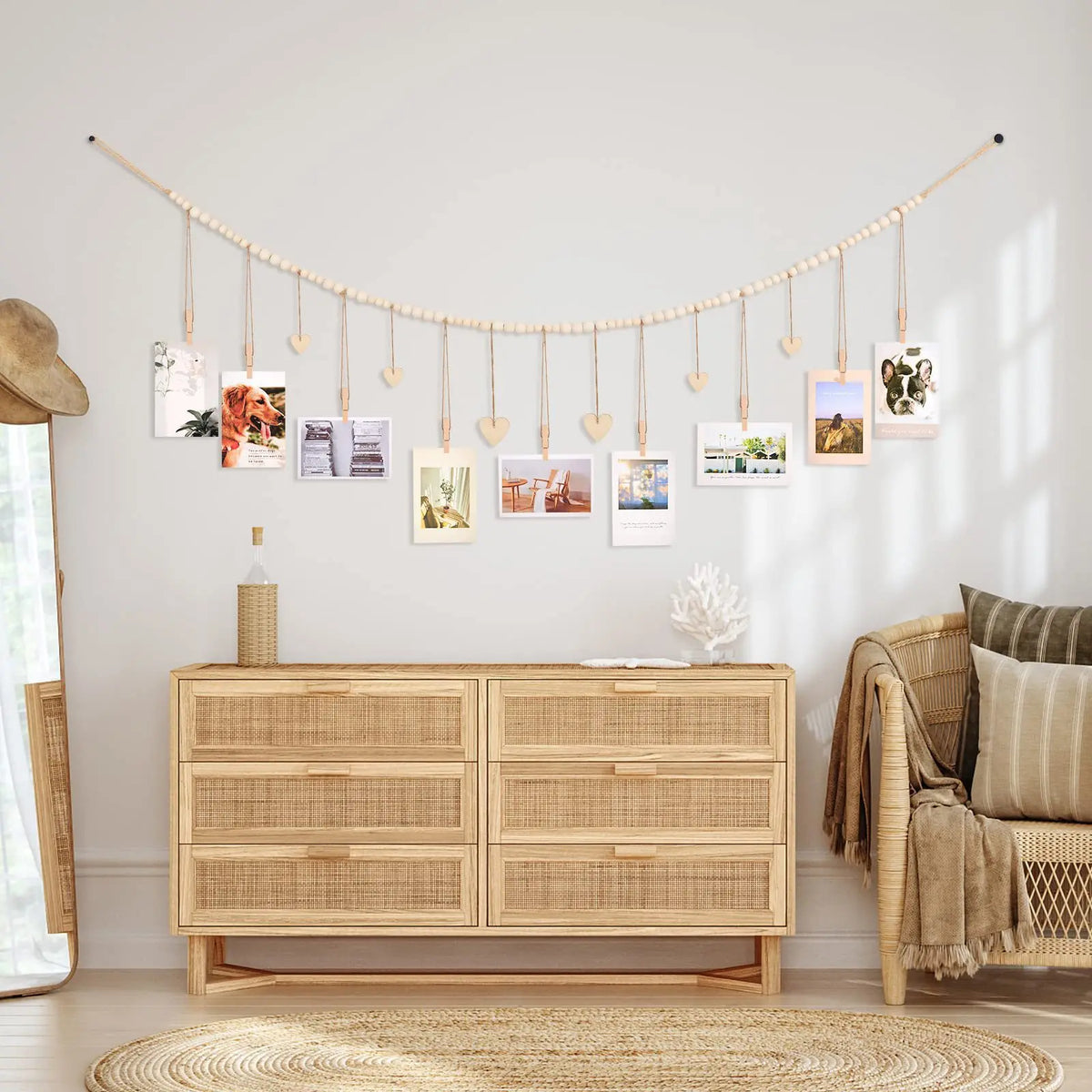 Hanging Boho Photo Display