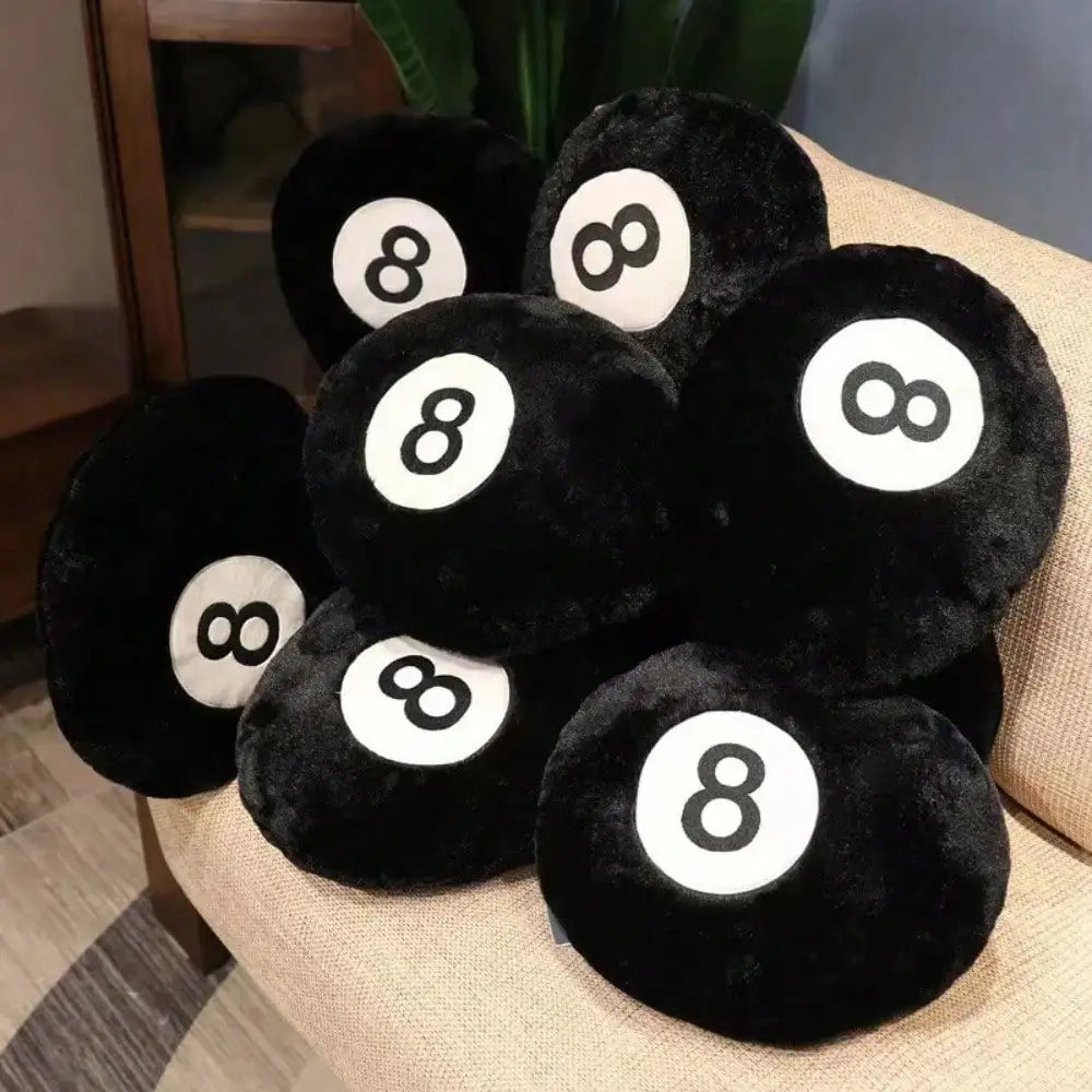 1pc Decorative 8 Ball Pillow Soft Plush