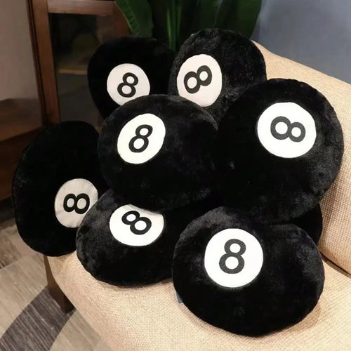 1pc Decorative 8 Ball Pillow Soft Plush