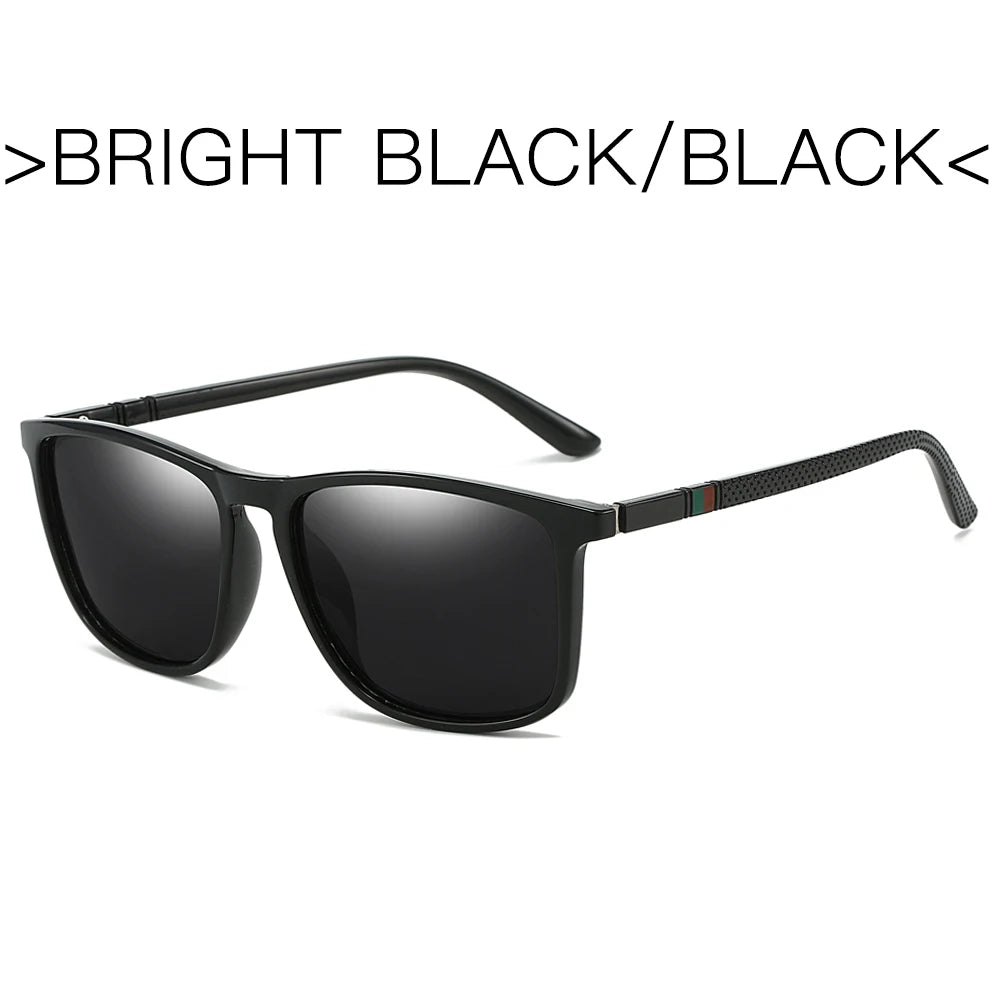 Sports Sunglasses for Men Polarized Comfortable Wear Square Sun Glasses Male Light Weight Eyewear Accessory with Origina UV400